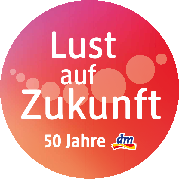 Logo Aktion 50 Jahre dm-markt